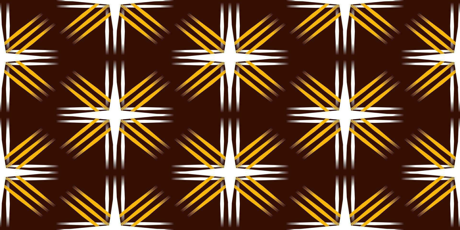 Seamless pattern, traditional ethnic pattern on brown background, Aztec abstract vector pattern