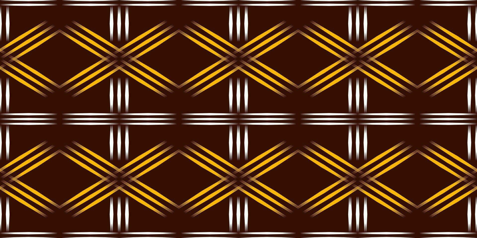 Seamless pattern, traditional ethnic pattern on brown background, Aztec abstract vector pattern