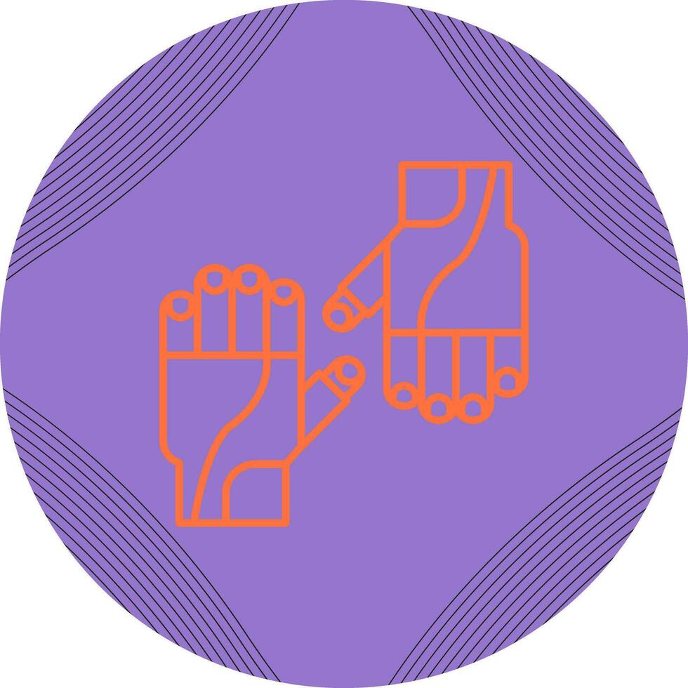 Cycling Gloves Vector Icon
