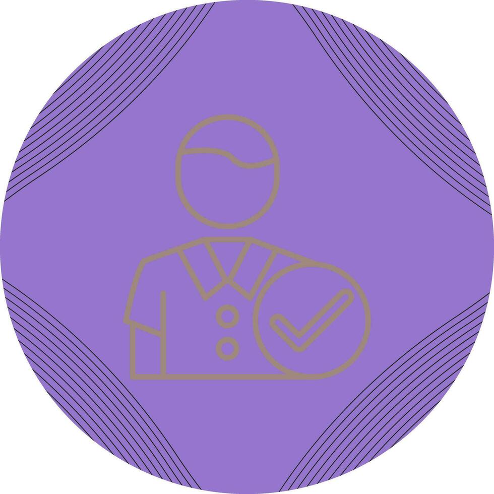 Man Accept Vector Icon