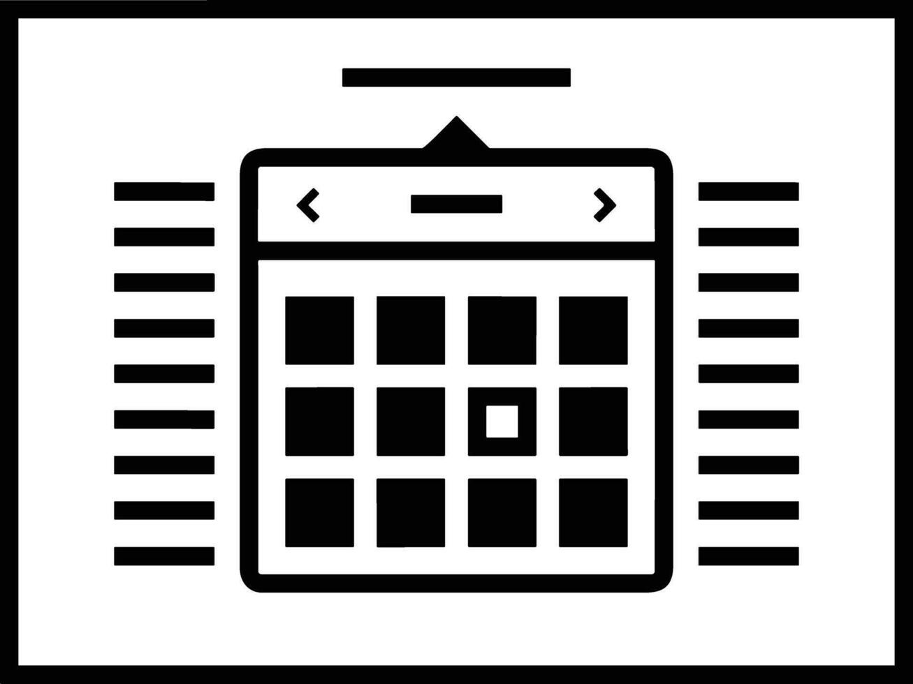 Calendar schedule icon symbol image vector. Illustration of the modern appointment reminder agenda symbol graphic design image. EPS 10 vector