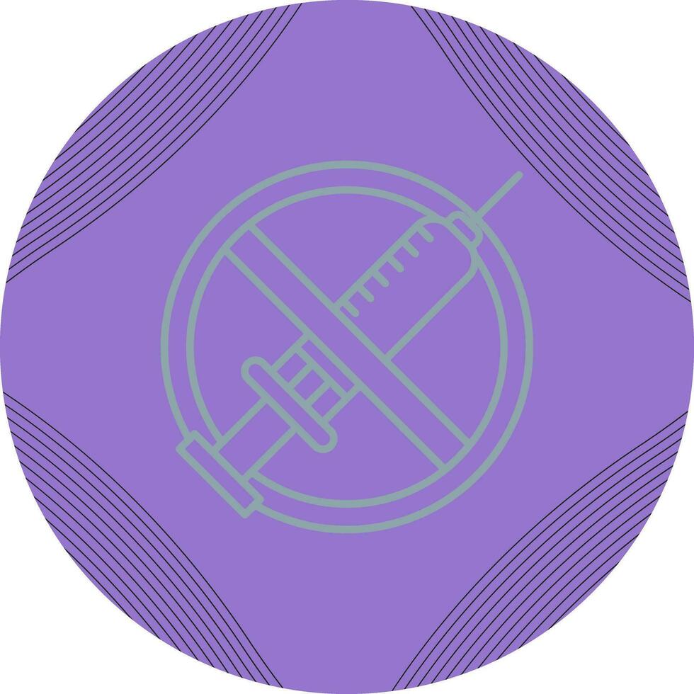 No Vaccines Vector Icon