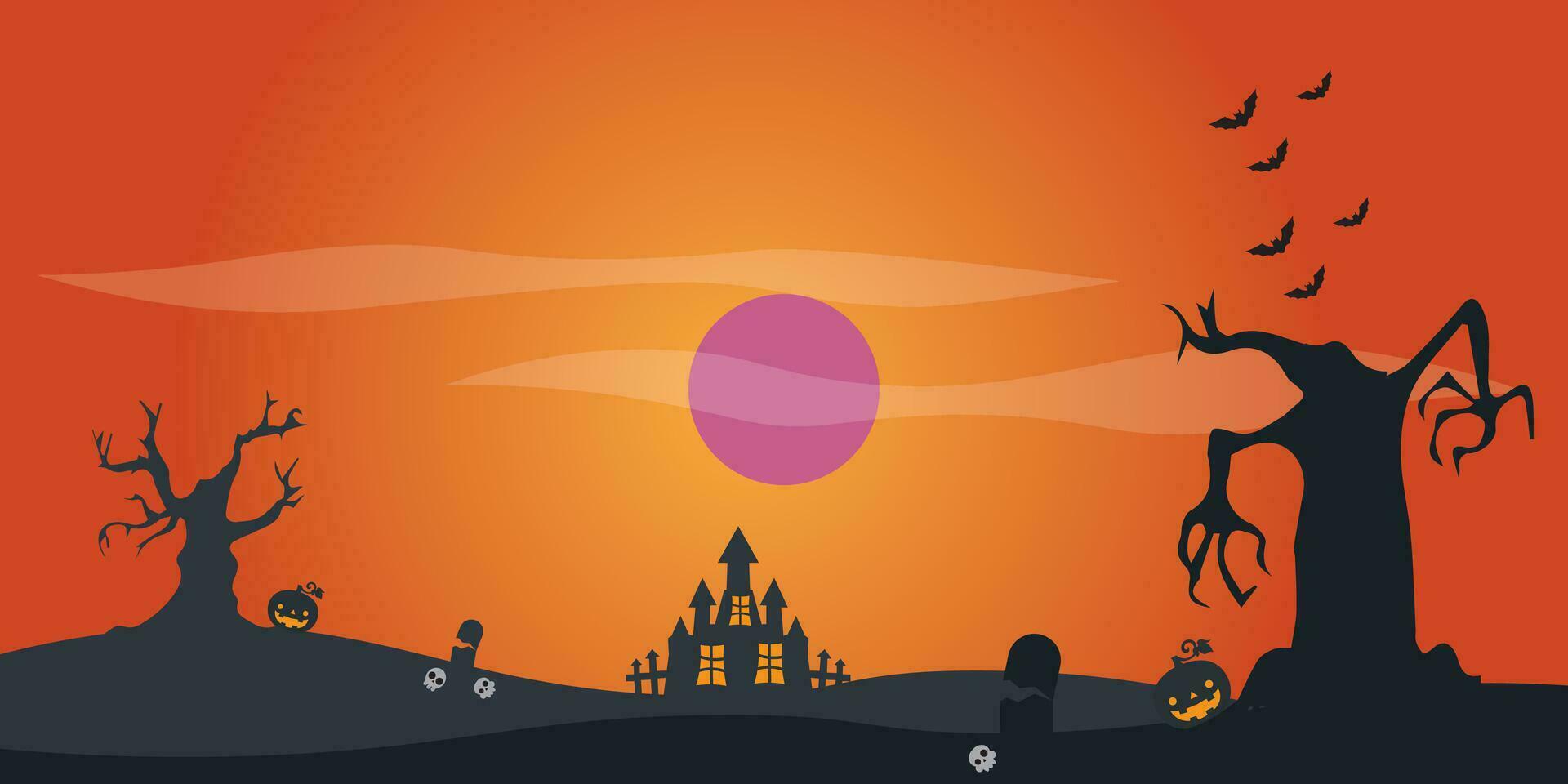 Vector background design with halloween theme