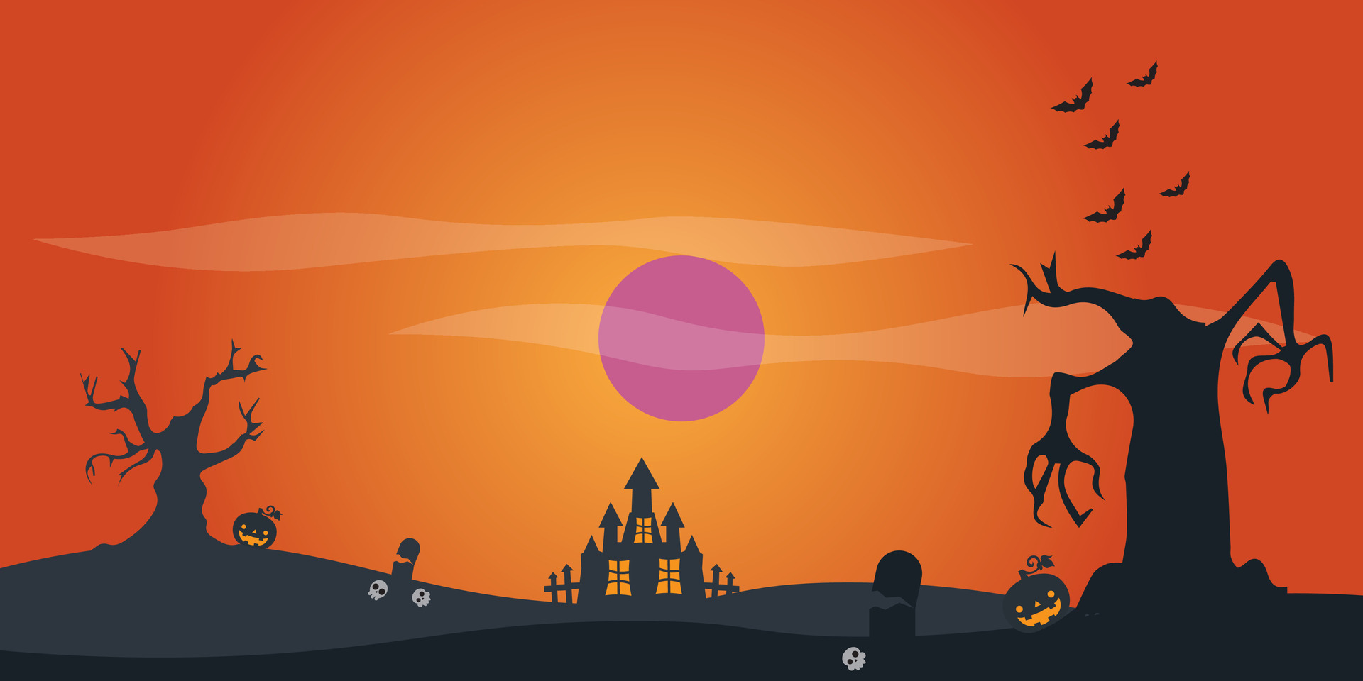 Vector background design with halloween theme 28006976 Vector Art at ...