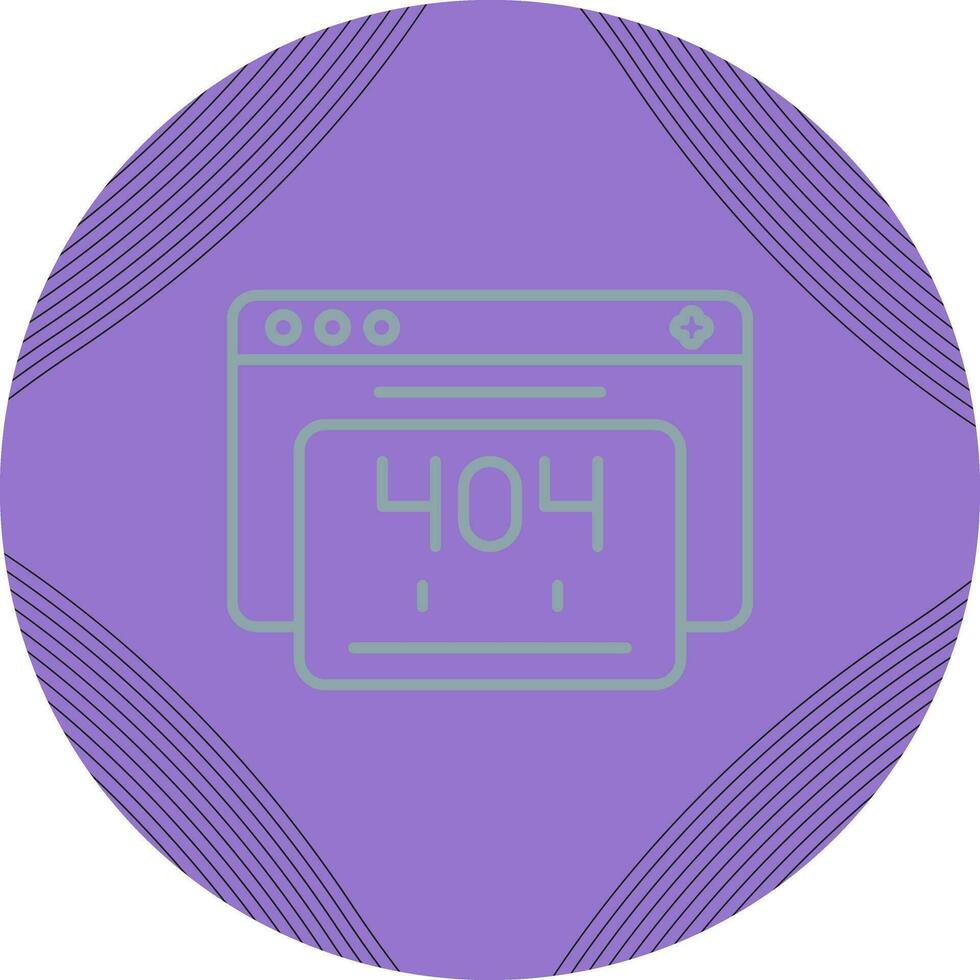404 Error Vector Icon