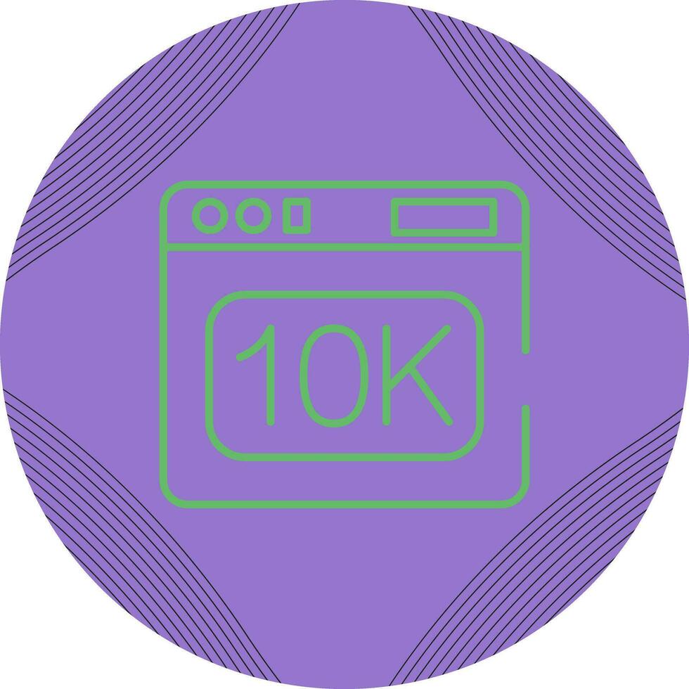 10k Vector Icon