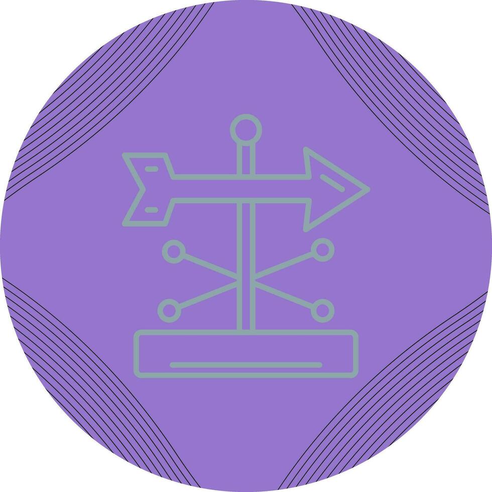 Wind Vane Vector Icon