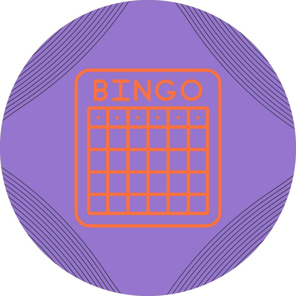 Bingo Vector Icon