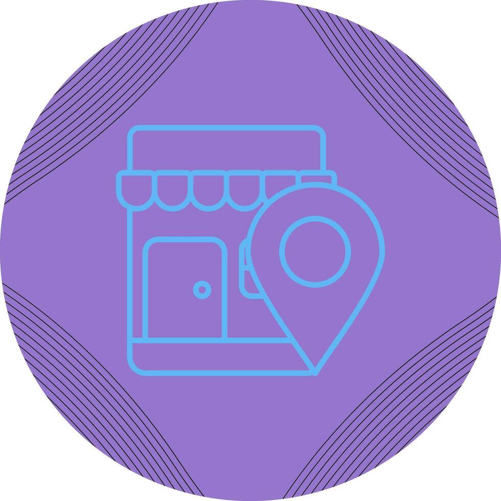 Shop Location Vector Icon