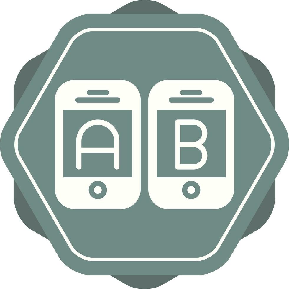 A B Testing Vector Icon