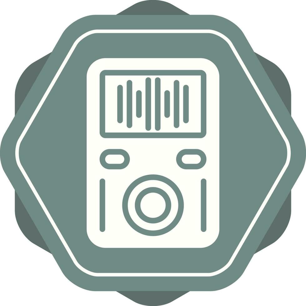 icono de vector de reproductor de mp3