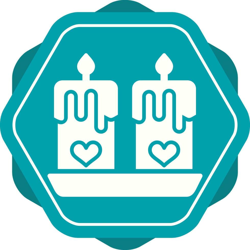 Love candles Vector Icon