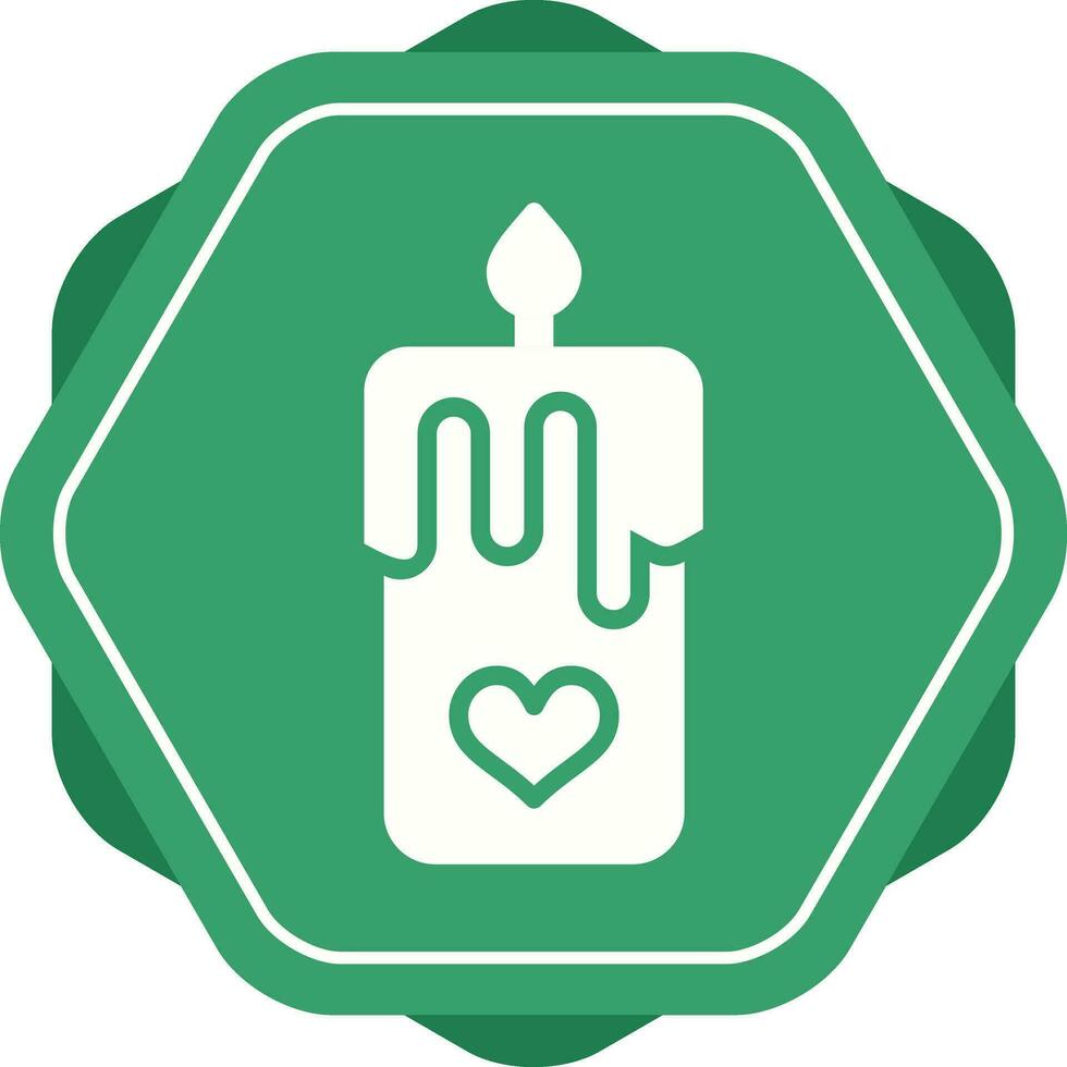 Romantic candle Vector Icon