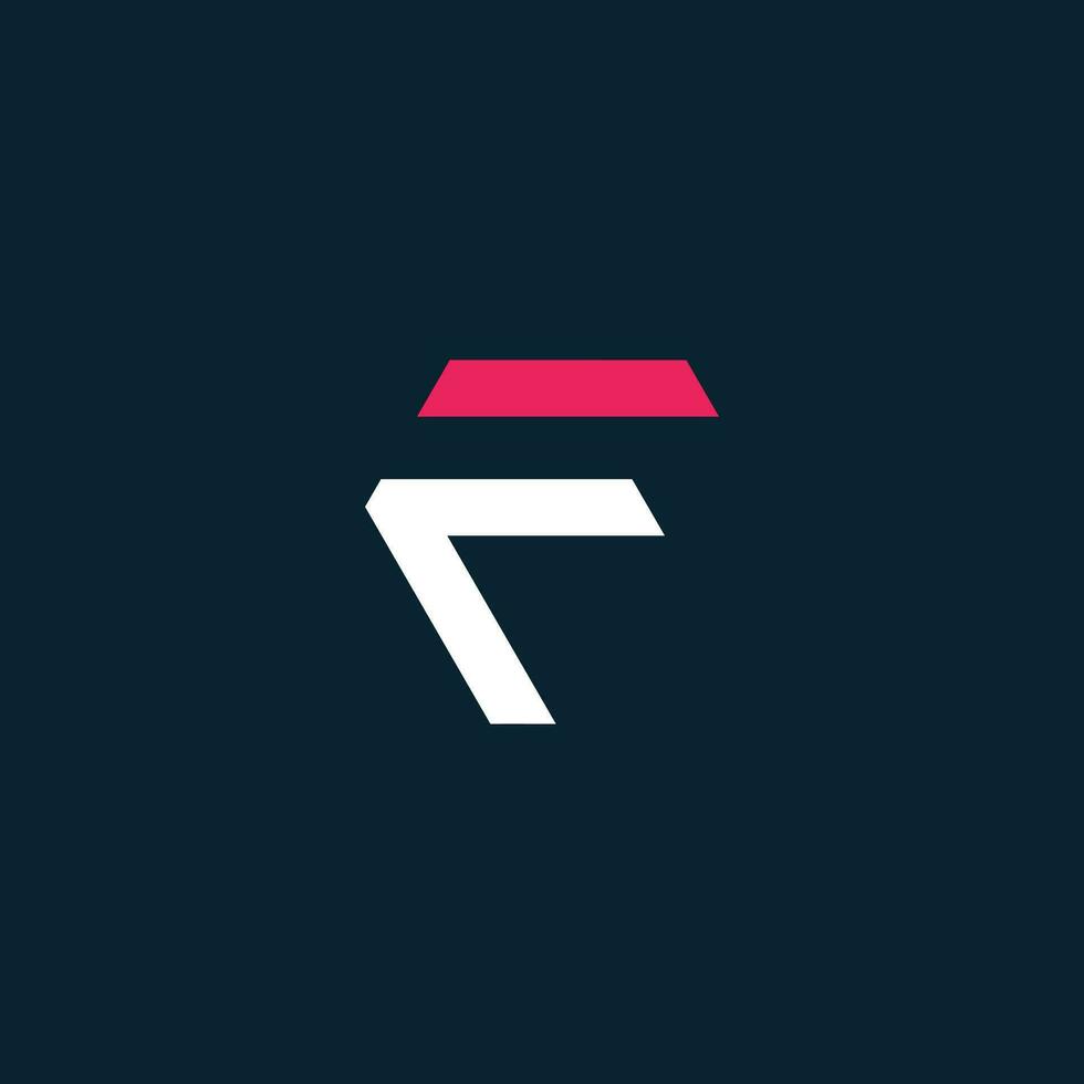 Letter F logo design element vector with modern style