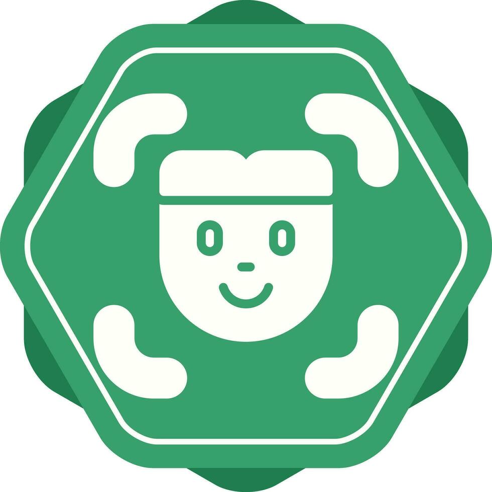 Facial Recognition Vector Icon