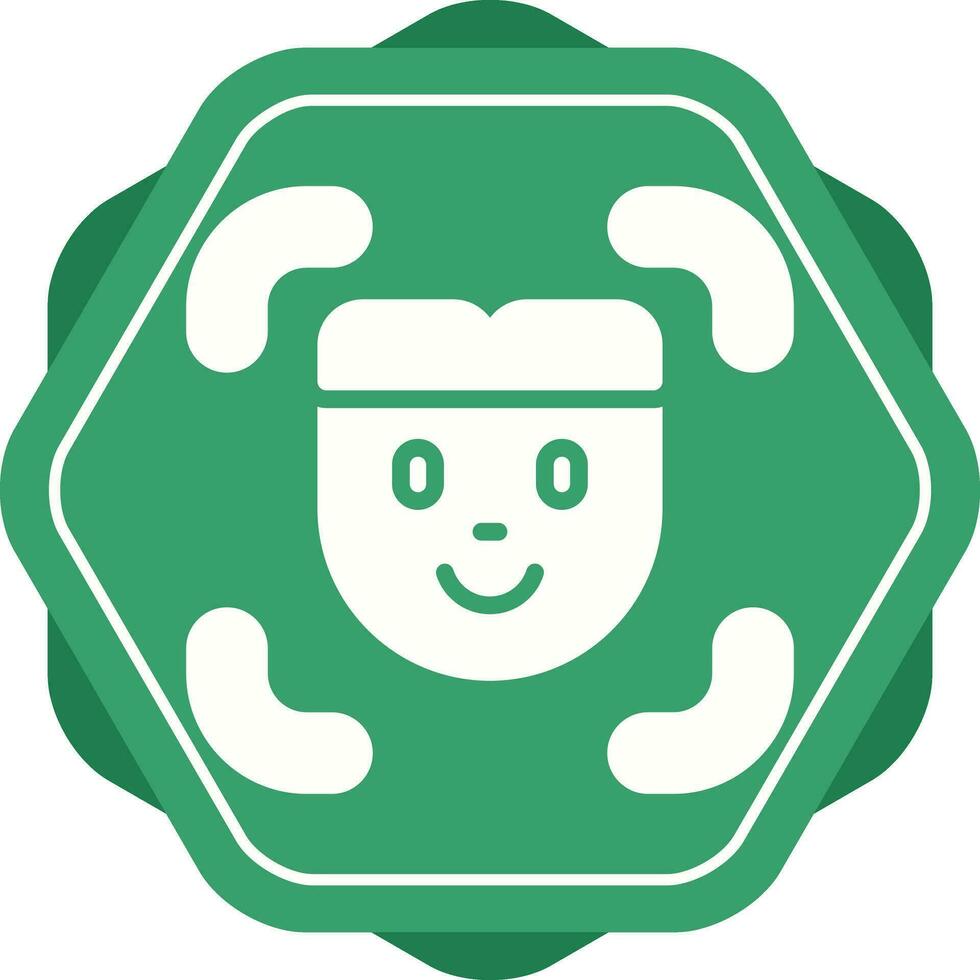 Facial Recognition Vector Icon