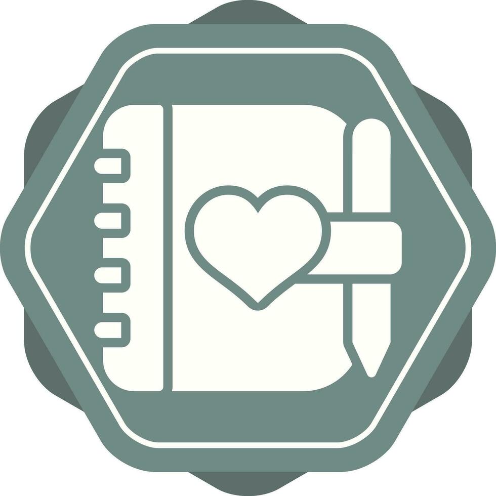Love journal Vector Icon