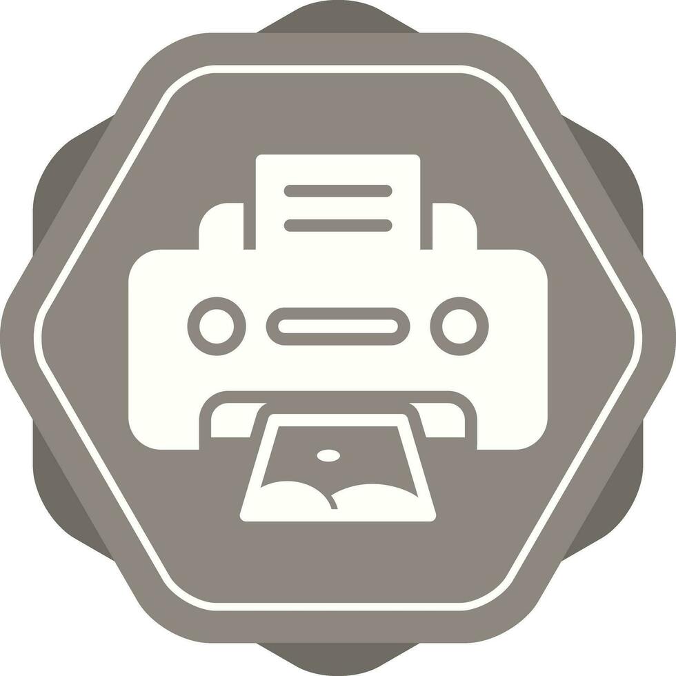 Photo Printer Vector Icon