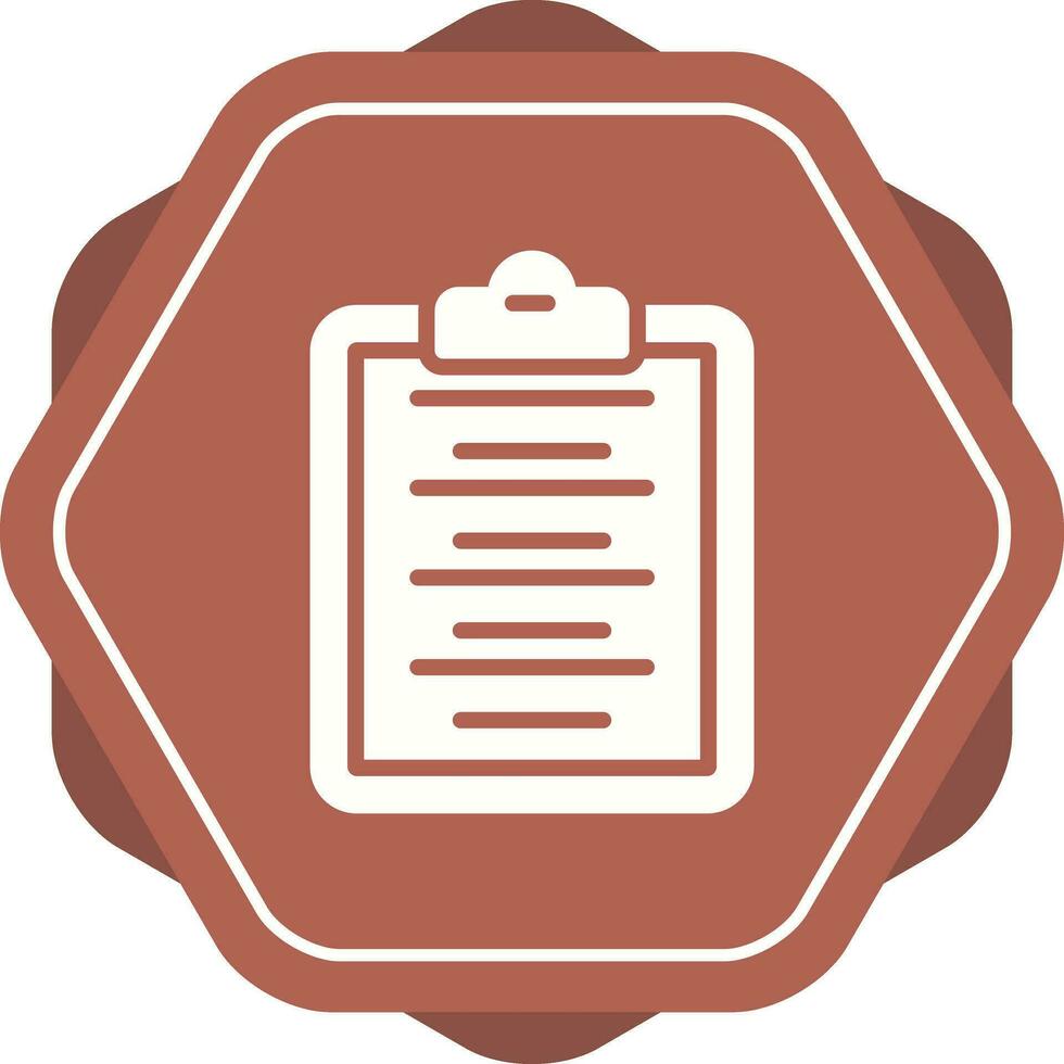 Writing Pad Vector Icon