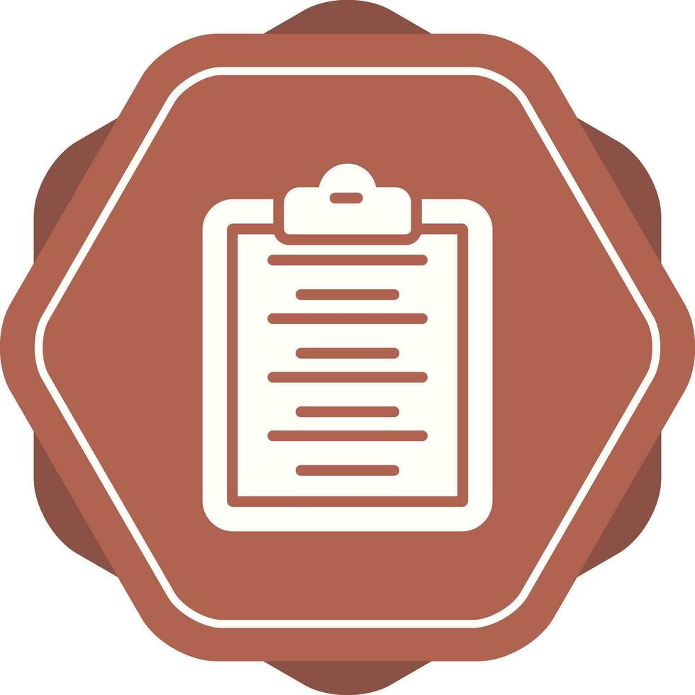 Writing Pad Vector Icon