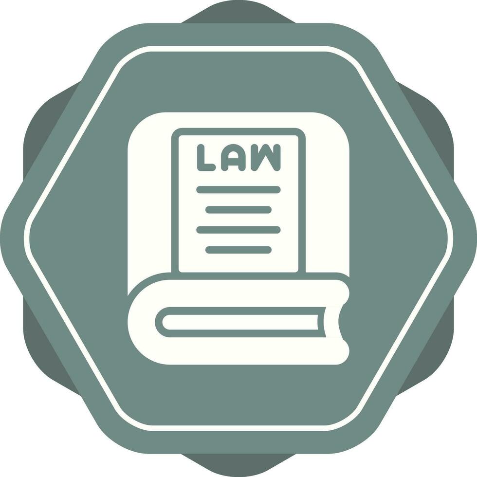 Law Book Vector Icon