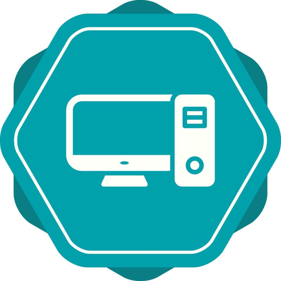 Desktop Computer Vector Icon