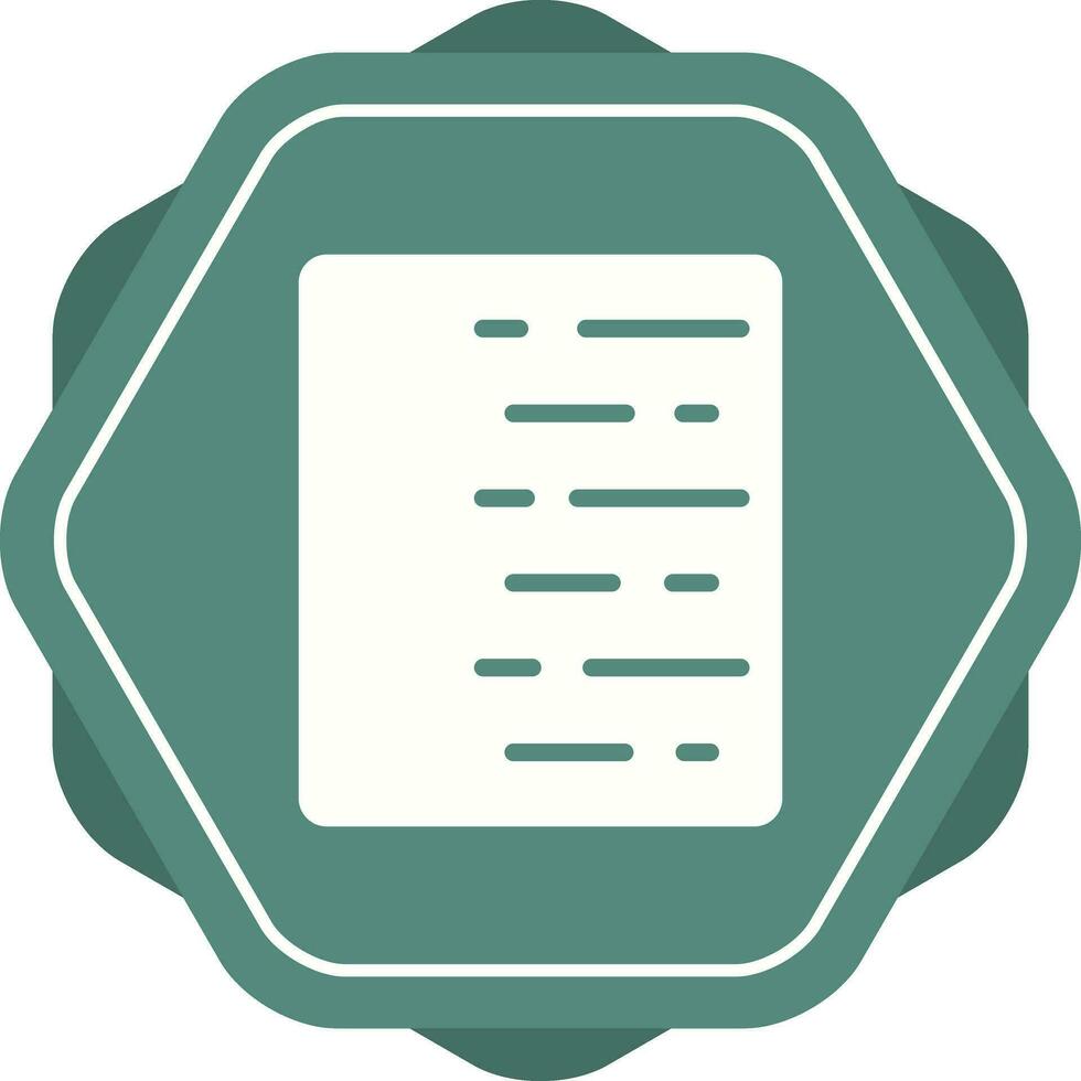 Document Align Right Vector Icon