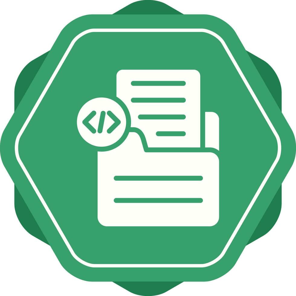 Document Insert Code Vector Icon