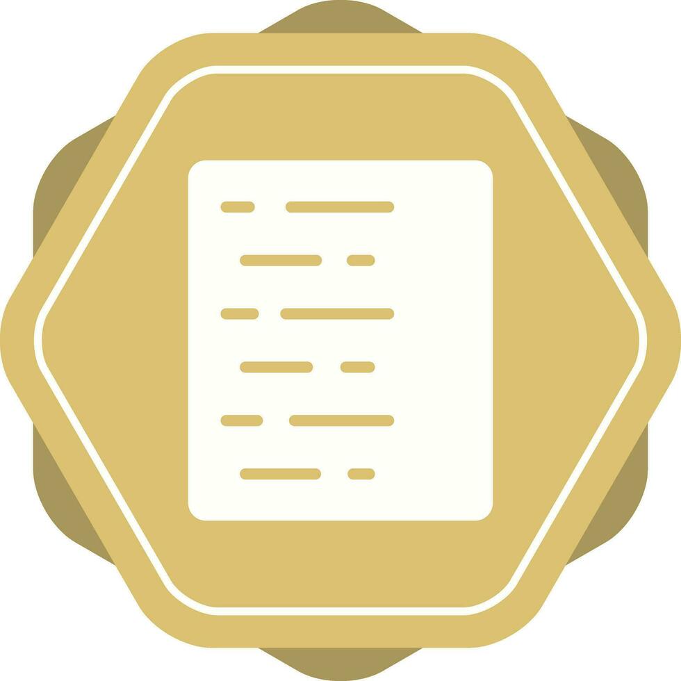 Document Align Left Vector Icon
