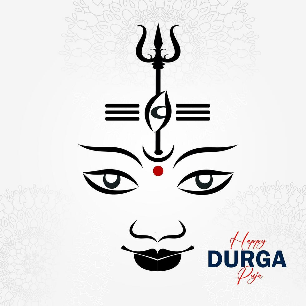 contento Durga puja antecedentes diseño vector