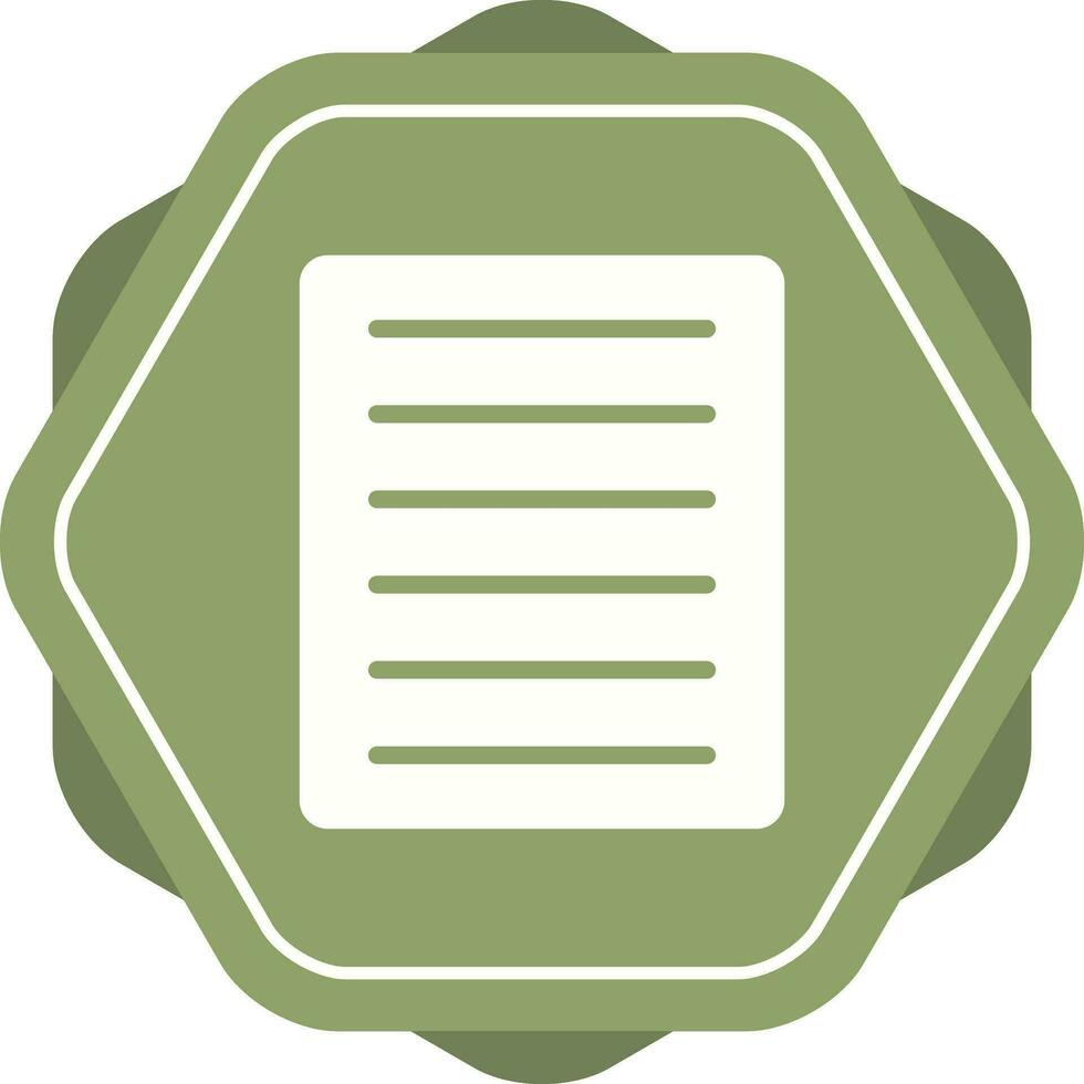 Document Align Justify Vector Icon