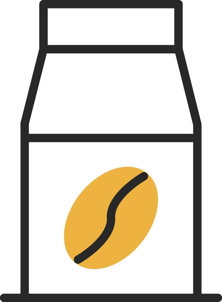 Coffee Bag Vector Icon Design