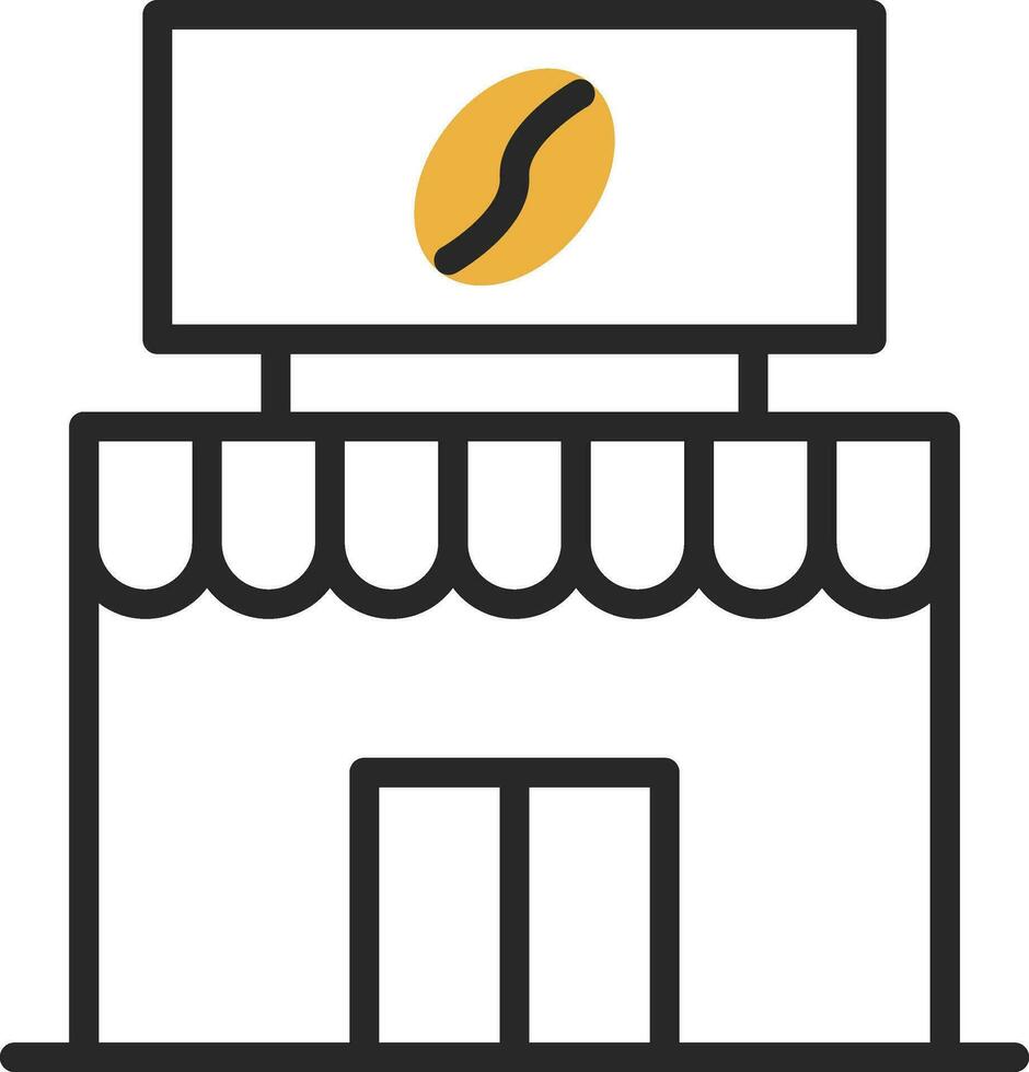 Coffee Shop Vector Icon Design