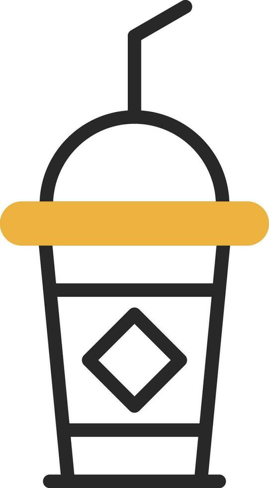 Iced Coffee Vector Icon Design