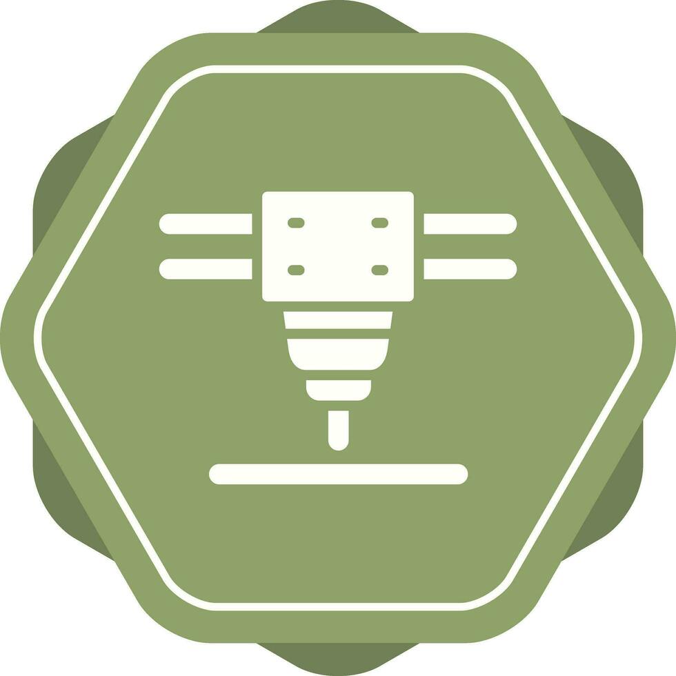 Laser Cutting Machine Vector Icon