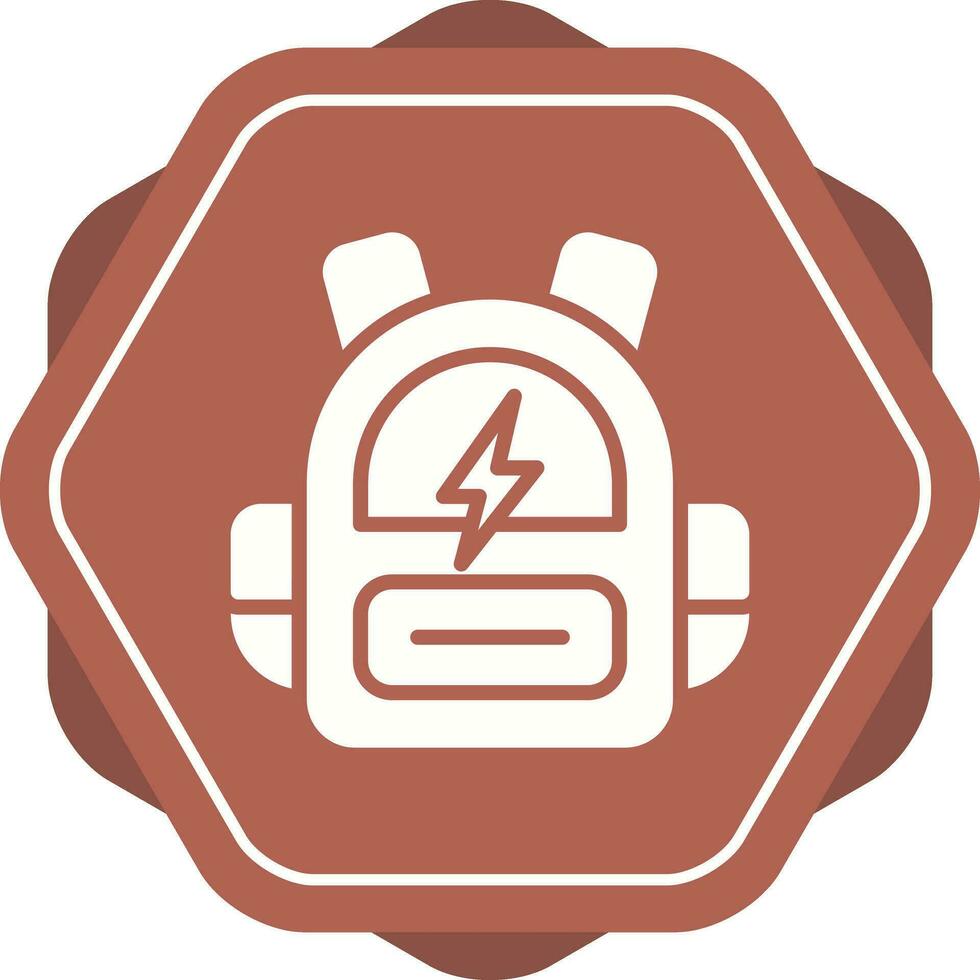 inteligente mochila vector icono