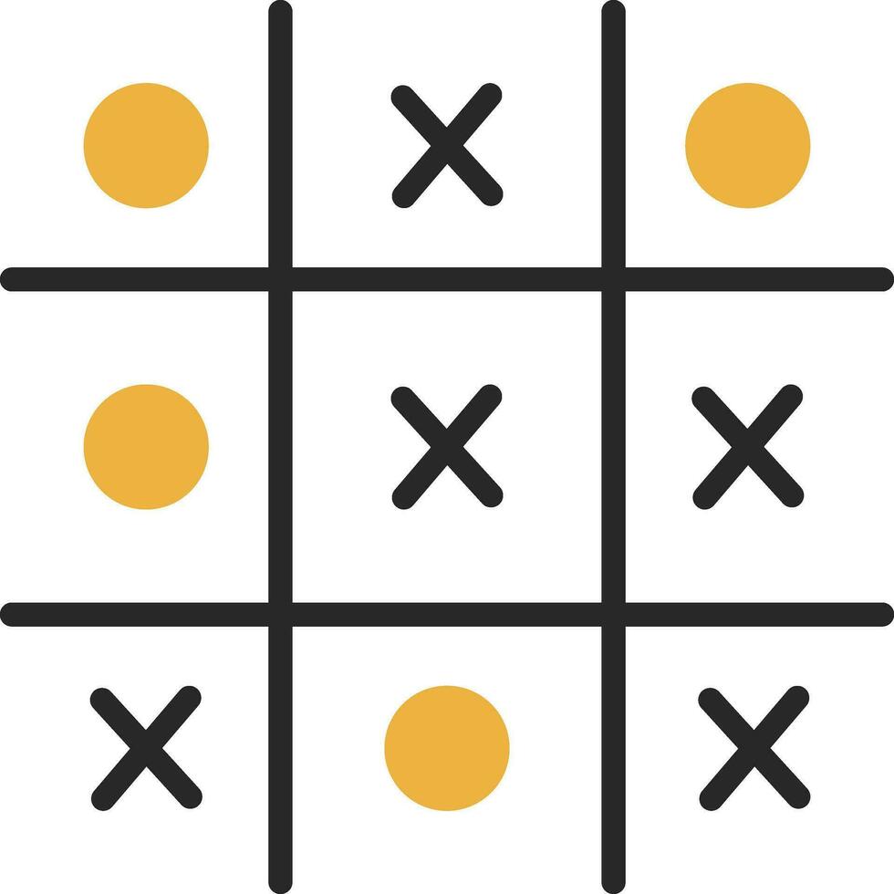 Tic Tac Toe  Vector Icon Design