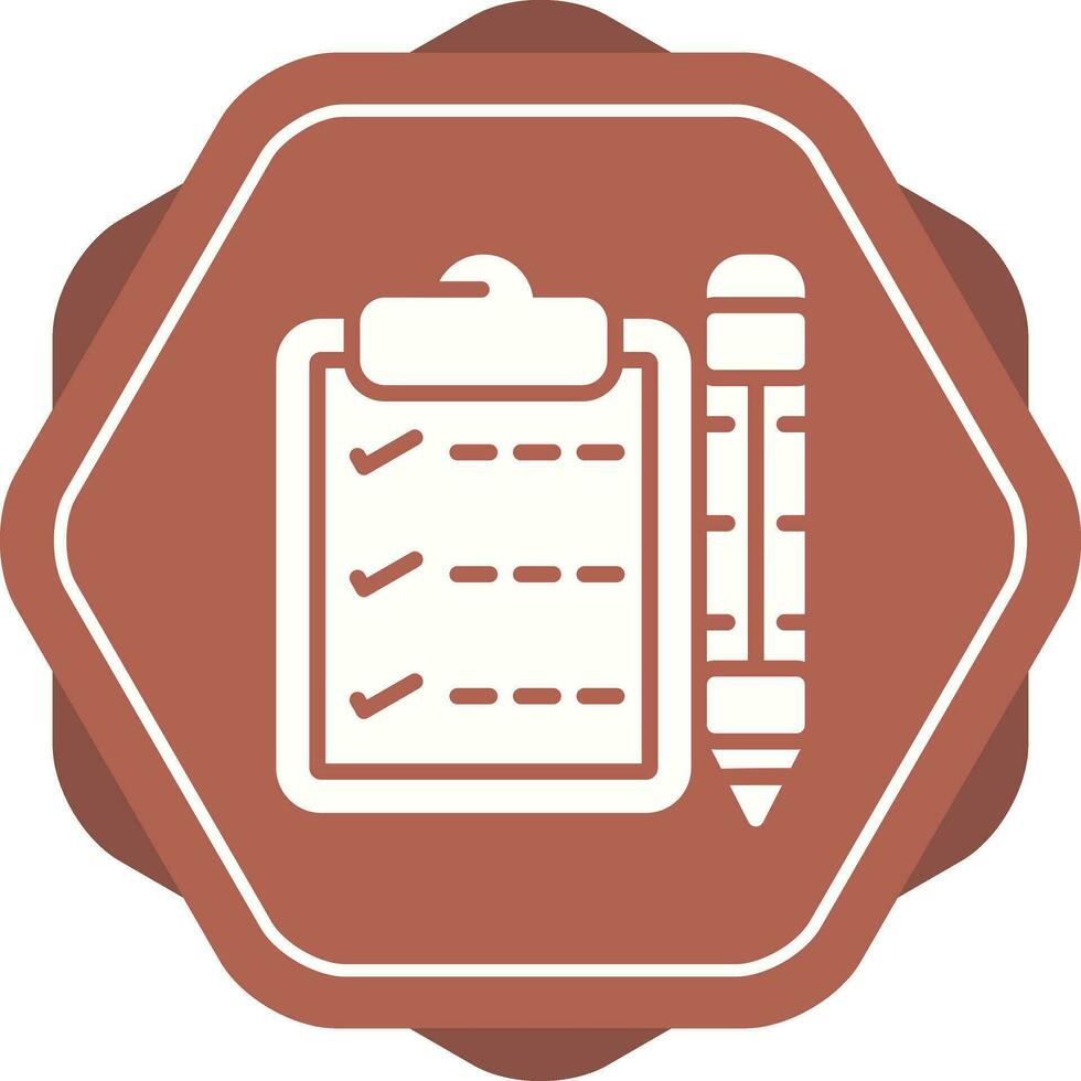 Writing pad Vector Icon