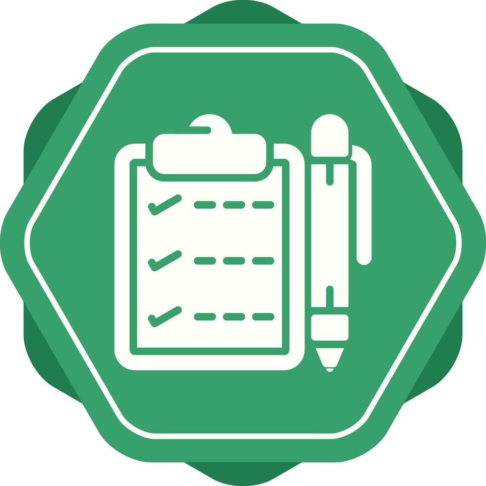 Notepad with pen Vector Icon