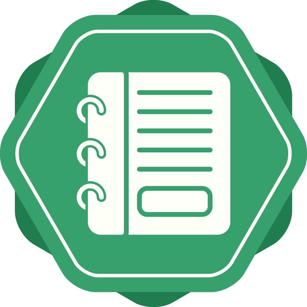 Notepad Vector Icon