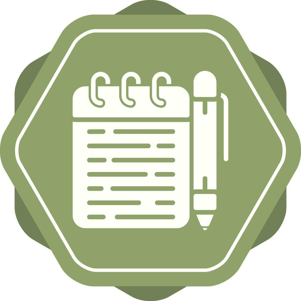 Memo pad Vector Icon