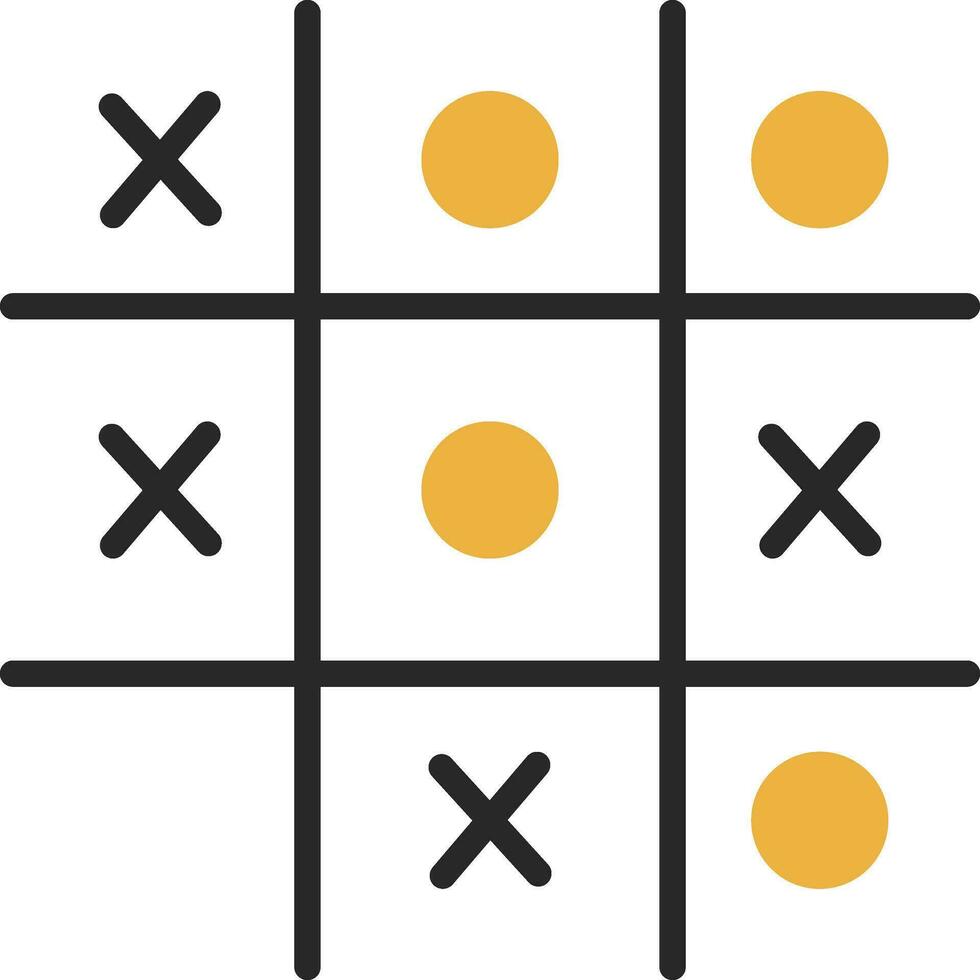 Tic Tac Toe  Vector Icon Design