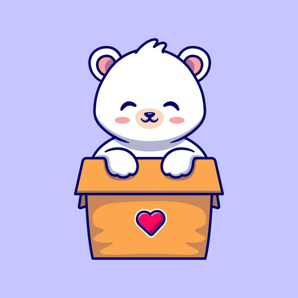 Cute Polar Bear Listening Music' Sticker