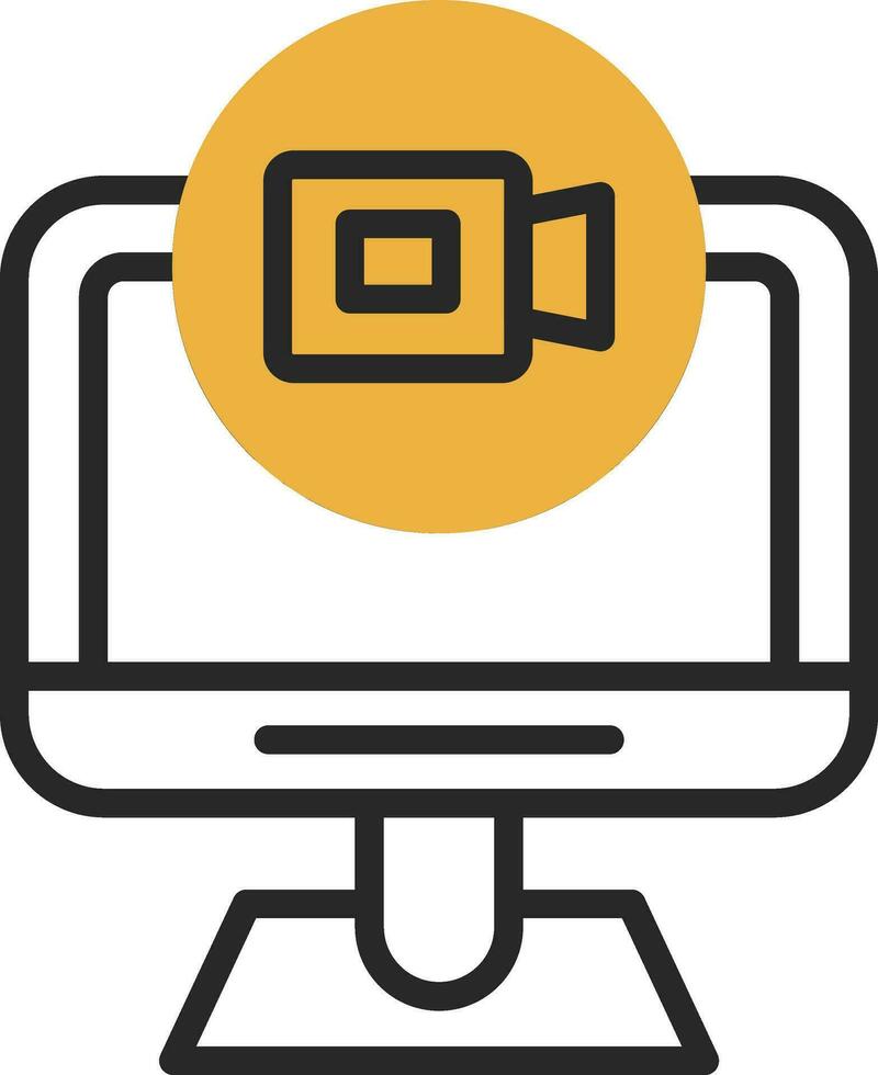 Online Meeting  Vector Icon Design