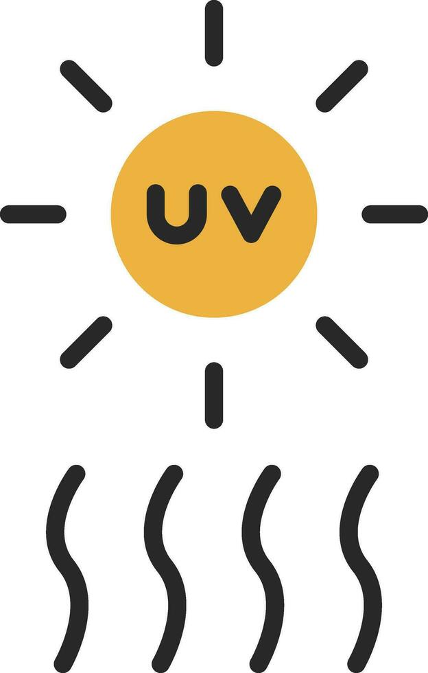 uv vector icono diseño