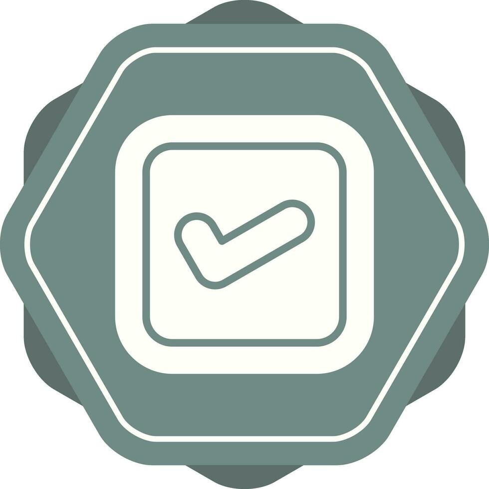 icono de vector de casilla de verificación