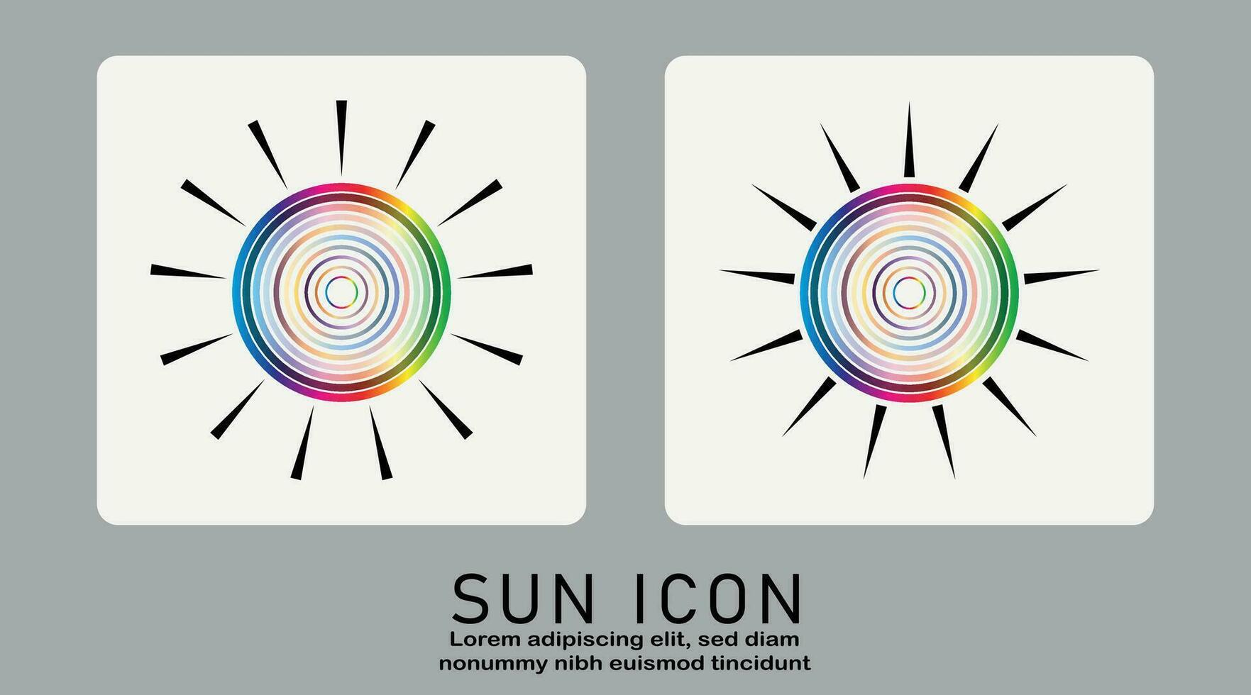 Sunrise or sunset icon, sun icon vector isolated on white background.