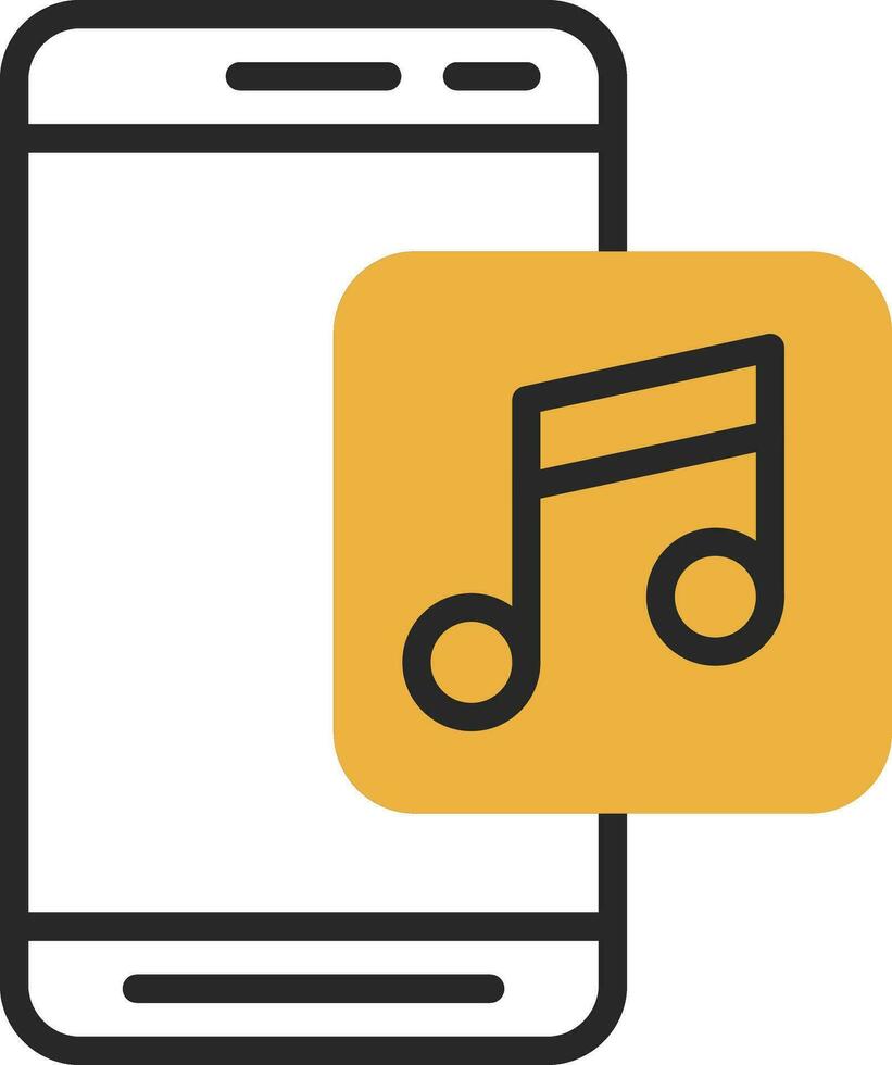 música aplicación vector icono diseño