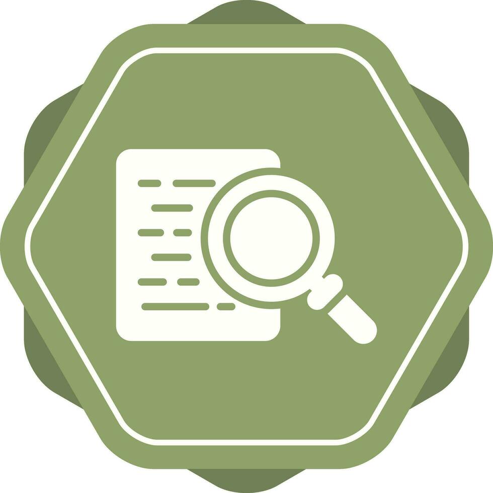 Document Search Vector Icon