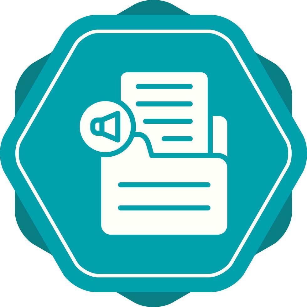 Document Insert Audio Vector Icon
